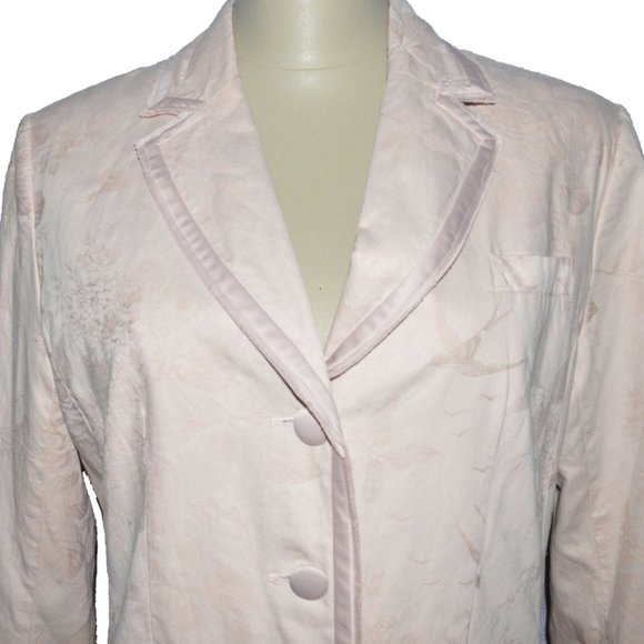 H&M NEW $50 NWT SIZE 10 M MEDIUM LIGHT PINK BLAZER JACKET - Picture 3 of 6